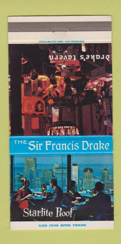 Matchbook Cover - Sir Francis Drake Hotel San Francisco CA 30 Strike