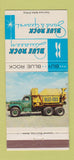 Matchbook Cover - Blue Rock Sand Gravel Westbrook Leeds ME concrete 30 Strike