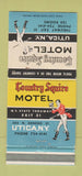 Matchbook Cover - Country Squire Motel Utica NY WEAR 30 Strike
