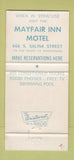 Matchbook Cover - Country Squire Motel Utica NY WEAR 30 Strike