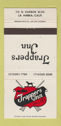 Matchbook Cover - Trappers Inn La Habra CA 30 Strike