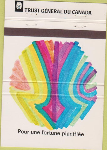 Matchbook Cover - Trust General Du Canada 40 Strike