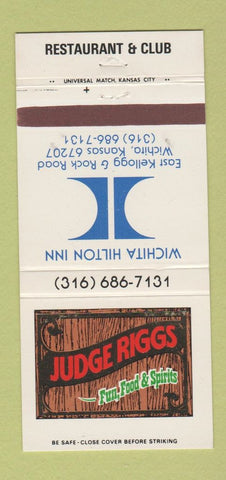 Matchbook Cover - Hilton Inn Wichita KS 30 Strike