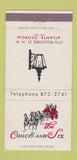 Matchbook Cover - Coach and Six Atlanta GA 30 Strike