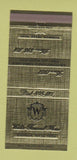 Matchbook Cover - Waldo Funeral Home Sherman TX 30 Strike