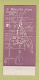 Matchbook Cover - 50th on the Lake Motel Chicago IL 30 Strike