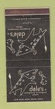 Matchbook Cover - Dale's Montgomery Birmingham AL Atlanta GA 30 Strike