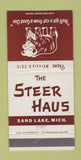Matchbook Cover - Steer Haus Sand Lake MI 30 Strike
