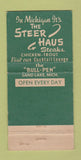 Matchbook Cover - Steer Haus Sand Lake MI 30 Strike