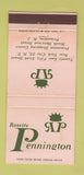 Matchbook Cover - Rosette Pennington Princeton NJ New York City WORN  30 Strike