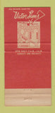 Matchbook Cover - Victor Linn's Detroit MI 30 Strike