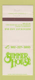 Matchbook Cover - Summer House Restaurant Rehoboth Beach DE 30 Strike