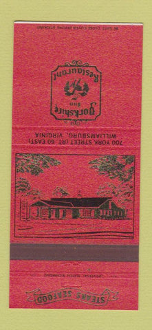 Matchbook Cover - Yorkshire Restaurant Williamsburg VA 30 Strike