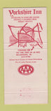 Matchbook Cover - Yorkshire Restaurant Williamsburg VA 30 Strike