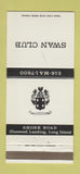 Matchbook Cover - Swan Club Glenwood Landing LI NY 30 Strike