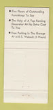 Matchbook Cover - Wilson Jump Furnishings Chicago IL 30 Strike