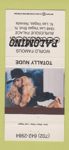Matchbook Cover - Palomino Strip Club Las Vegas NV girlie WEAR 30 Strike