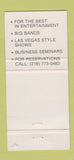 Matchbook Cover - The Break Away Akron OH 30 Strike