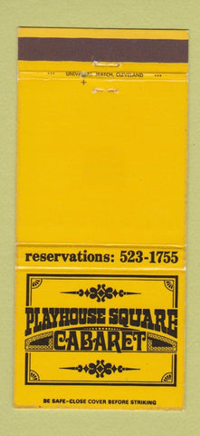 Matchbook Cover - Playhosue Square Cabaret  30 Strike