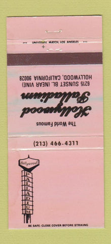 Matchbook Cover - Hollywood Palladium Hollywood CA 30 Strike