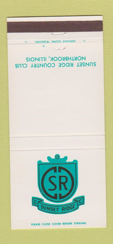 Matchbook Cover - Sunset Ridge Country Club Northbrook IL 30 Strike