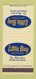 Matchbook Cover Little Bay Beach Hotel St Maarten Netherlands Antilles 30 Strike