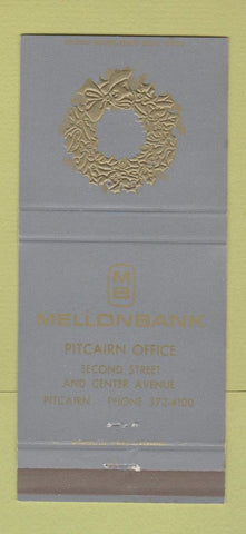 Matchbook Cover - Mellon Bank Pittsburgh PA Christmas 30 Strike