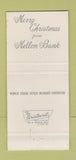 Matchbook Cover - Mellon Bank Pittsburgh PA Christmas 30 Strike