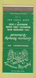 Matchbook Cover - Lauraine Murphy Restaurant Manhasset LI NY 30 Strike