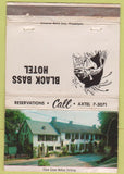 Matchbook Cover - Black Bass Hotel Bucks County PA WORN 40 Strike