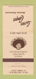 Matchbook Cover - Senor Campos Mexican La Habra CA WEAR 30 Strike