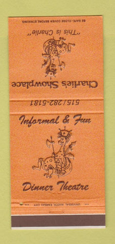 Matchbook Cover - Charlie's Showplace Dinner Theatre 30 Strike
