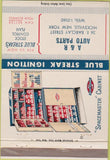 Matchbook Cover - R and R Auto Parks Hicksville NY 40 Strike