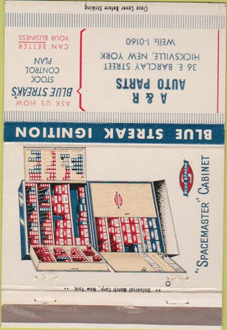 Matchbook Cover - R and R Auto Parks Hicksville NY 40 Strike