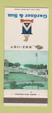 Matchbook Cover - Gardner and Son Funeral Home Vincennes IN 30 Strike