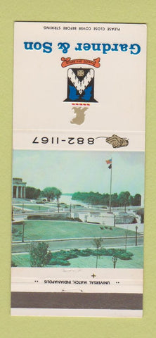 Matchbook Cover - Gardner and Son Funeral Home Vincennes IN 30 Strike
