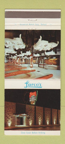Matchbook Cover - Larco's Detroit MI restaurant 30 Strike