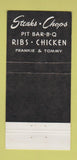 Matchbook Cover - Singapore Restaurant Chicago IL 30 Strike