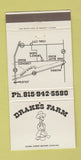 Matchbook Cover - Drake's Farm Morris IL 30 Strike