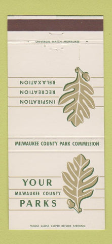 Matchbook Cover - Milwaukee County Parks WI 30 Strike