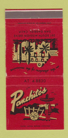 Matchbook Cover - Panchito's San Gabriel CA WEAR 30 Strike