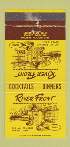 Matchbook Cover - River Front Restaurant Reno NV WEAR 30 Strike