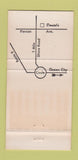 Matchbook Cover - Daniel's Restaurant Somers Point NJ PRINTING ERROR 30 Strike