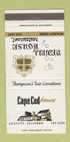 Matchbook Cover - Cape Cod House Walnut Creek Lafayette CA 30 Strike