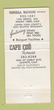 Matchbook Cover - Cape Cod House Walnut Creek Lafayette CA 30 Strike