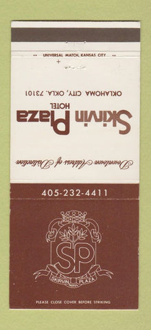 Matchbook Cover - Skirvin Plaza Hotel Oklahoma City OK 30 Strike