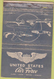 Matchbook Cover - United States Air Force POOR WRITING 40 Strike