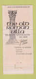 Matchbook Cover - Old Roman Villa Gilbert MN imprint 30 Strike
