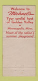 Matchbook Cover - Michael's Restaurant Minneapolis MN 30 Strike