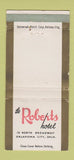 Matchbook Cover - Roberts Hotel Oklahoma City OK WEAR 30 Strike